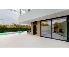 Promoción de villas de obra nueva en Finestrat con piscina privada y solarium