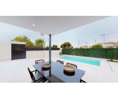 Promoción de villas de obra nueva en Finestrat con piscina privada y solarium