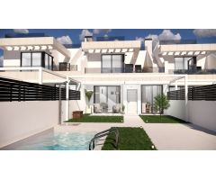 PRECIOSAS VILLAS DE 3 DORMITORIOS CON PISCINA Y SOLARIUM EN ROJALES