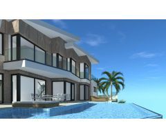 Nueva construcción residencial de 4 villas de lujo en Calpe con vistas al mar
