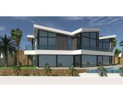 Nueva construcción residencial de 4 villas de lujo en Calpe con vistas al mar