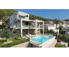 Casa de lujo de 3 plantas, con maravillosas vistas panorámicas al mar, en Calpe