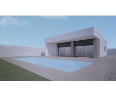 VILLA MODERNA DE NUEVA CONSTRUCCIÓN CON 3 DORMITORIOS Y PISCINA PRIVADA EN ASPE