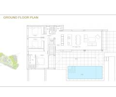 EXCLUSIVA VILLA INDEPENDIENTE DE 3 DORM. CON PISCINA PRIVADA Y SÓTANO EN RESORT GOLF LAS COLINAS.