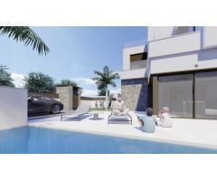 VILLA ADOSADA DE 3 DORM.CON SÓTANO Y PISCINA PRIVADA EN BENIJÓFAR