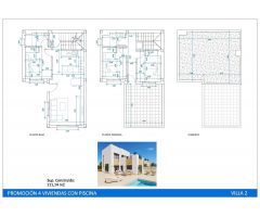 Chalet de nueva construcción con piscina privada a la venta en Benijófar