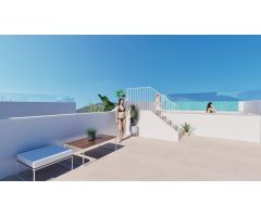Bungalow de planta alta a la venta con solarium a 150m. de la Playa De Las Higuericas En Torre De La