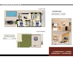 Vivienda pareada de 2 dormitorios de nueva construcción en Golf Resort, Orihuela
