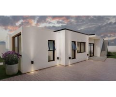 Villa de estilo ibicenco de una sola planta de 3 dormitorios a la venta en Fortuna(Murcia)