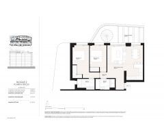 Ático de 2 dormitorios con solarium privado a la venta en Resort de lujo en Villajoyosa