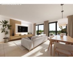 Chalet de 3 dormitorios en una planta con solarium y piscina privada en Golf Resort, Murcia