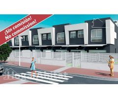 ADOSADOS DE OBRA NUEVA CON PISCINA MUY CERCA DE LA PLAYA. DIRECTO DE PROMOTOR. SIN COMISIONES