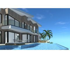 VILLA DE LUJO DE OBRA NUEVA CON VISTAS AL MAR EN CALPE