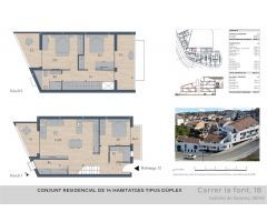Castellvi de Rosanes, Promoción de 14 duplex de obra nueva