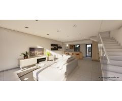 Promoción de chalets adosados, con dormitorios de 2 y 3 dormitorios, 2 baños en Cox (Alicante)