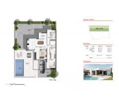 VILLAS DE OBRA NUEVA DE UNA SOLA PLANTA EN CAMPO DE GOLF ALTOANA, MURCIA