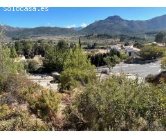 Parcela Urbanizable a la venta con Vistas al Valle en Alcalalí, Costa Blanca.