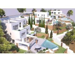 Residential PORTET VILA - Villas de Lujo estilo Ibicenco con Vistas al Mar en Moraira, Alicante