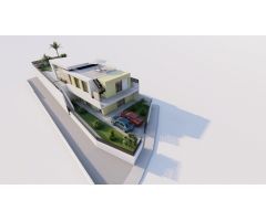 Chalets de obra nueva de una planta con piscina privada en Torrevieja