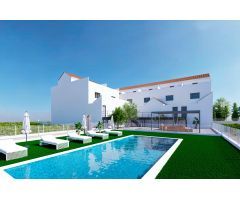 Modernas casas adosadas con solárium y sótano en Rafal, Alicante