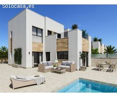 Villas modernas de nueva construcción en Benijófar con piscina privada