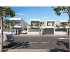 Villas modernas de nueva construcción en San Pedro del Pinatar con piscina privada