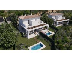 Exclusivo y moderno chalet pareado de obra nueva.