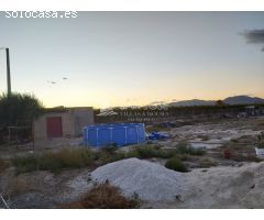 SE VENDE PARCELA CON ALBERGUE EN ZONA HUERTA MAYOR EN ASPE