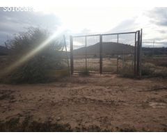 se vende parcela vallada con agua de riego en la zona del polideportivo en hondón de las nieves