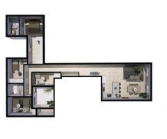 VIVIENA DE 3 HABITACIONES MAS TERRAZA PRIVATIVA