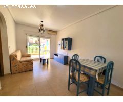 Apartamento de 1 dormitorio, plaza de aparcamiento, piscina, en bonito Residencial en Aguas Nuevas