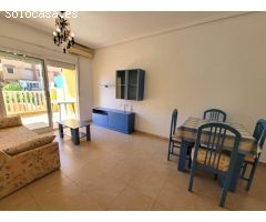 Apartamento de 1 dormitorio, plaza de aparcamiento, piscina, en bonito Residencial en Aguas Nuevas