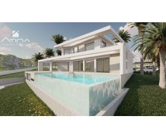 Villa de lujo con piscina interior junto al Campo de golf de Javea.