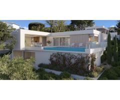 Villa moderna con fantásticas villas al mar en Urbanización Cumbres del Sol, Benitachell.