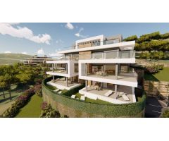 Nuevo apartamento orientado al sur con vistas panoramicas a valle natural in Selwo, Estepona