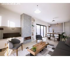 Villa de estilo ibicenco en un tranquilo pueblo español