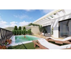 Villas de obra nueva con vistas al mar situadas en Polop
