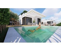 Villas de obra nueva con vistas al mar situadas en Polop