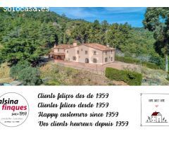 Magnífica masía en el Parque del Montnegre, con encanto y cerca de la Costa