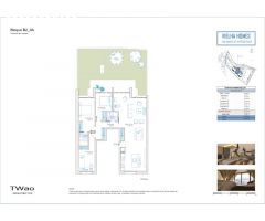 Apartamento Planta baja de 3 dormitorios 2 baños con jardin B2 0A