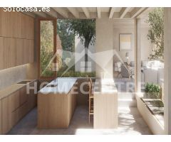 Terreno con proyecto de casa con energía sostenible y vistas al mar