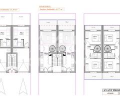 Casa de nueva construccion con amarre de 4x8 metros