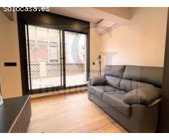 Manresa - Atico de 1 habitación con terraza en alquiler en el Corazón de Manresa
