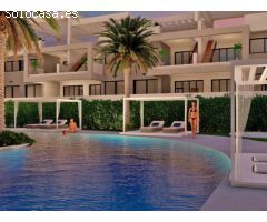 Bungalows de lujo con 2 habitaciones y 2 baños en Torrevieja. Vistas a La Laguna