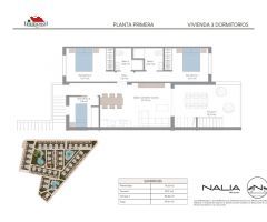 Bungalows de lujo con 2 habitaciones y 2 baños en Torrevieja. Vistas a La Laguna