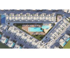 Ático con solárium privado, terrazas y piscinas en Finestrat