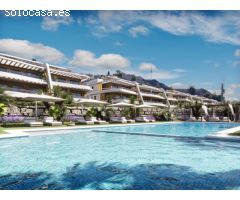 Apartamentos de obra nueva en Finestrat con terraza, piscina y vistas