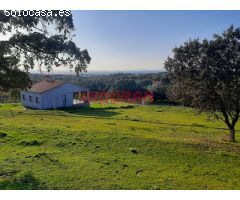 Finca rústica de 1,4 ha con construcciones, encinas, acceso asfaltado y