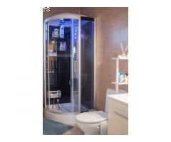 CHALET DE MADERA CON PISCINA PRIVADA Y PISTA DE PETANCA