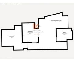 APARTAMENTO DE DOS HABITACIONES EN VENTA EN SANTIAGO DE COMPOSTELA.